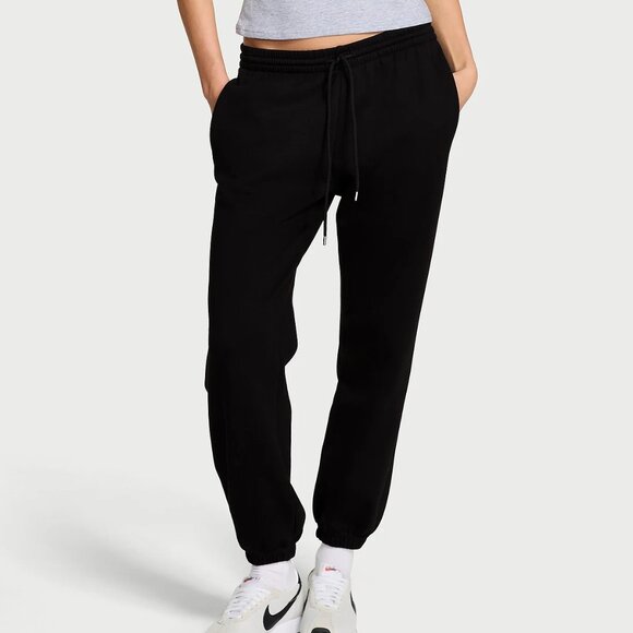 Victoria’s Secret Angel Essentials Crystal Motif Jogger Sweatpants Black M NWT - Picture 2 of 6